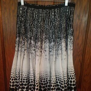 Women's Polka Dot Circle Skirt Sz 10 p - image 1